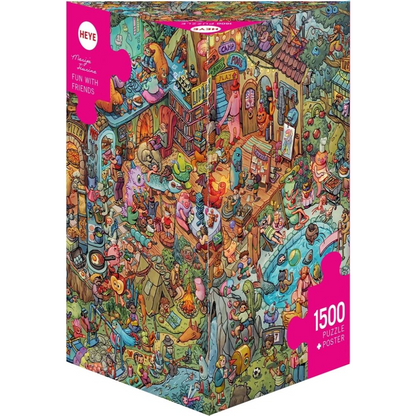 Puzzle Fun With Friends Triangular, 1500 Teile