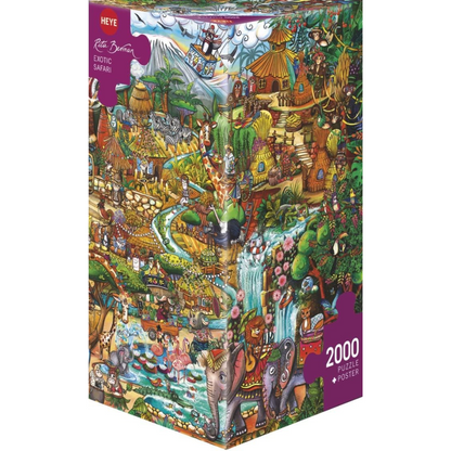 Puzzle Exotic Safari Triangular, 2000 Teile