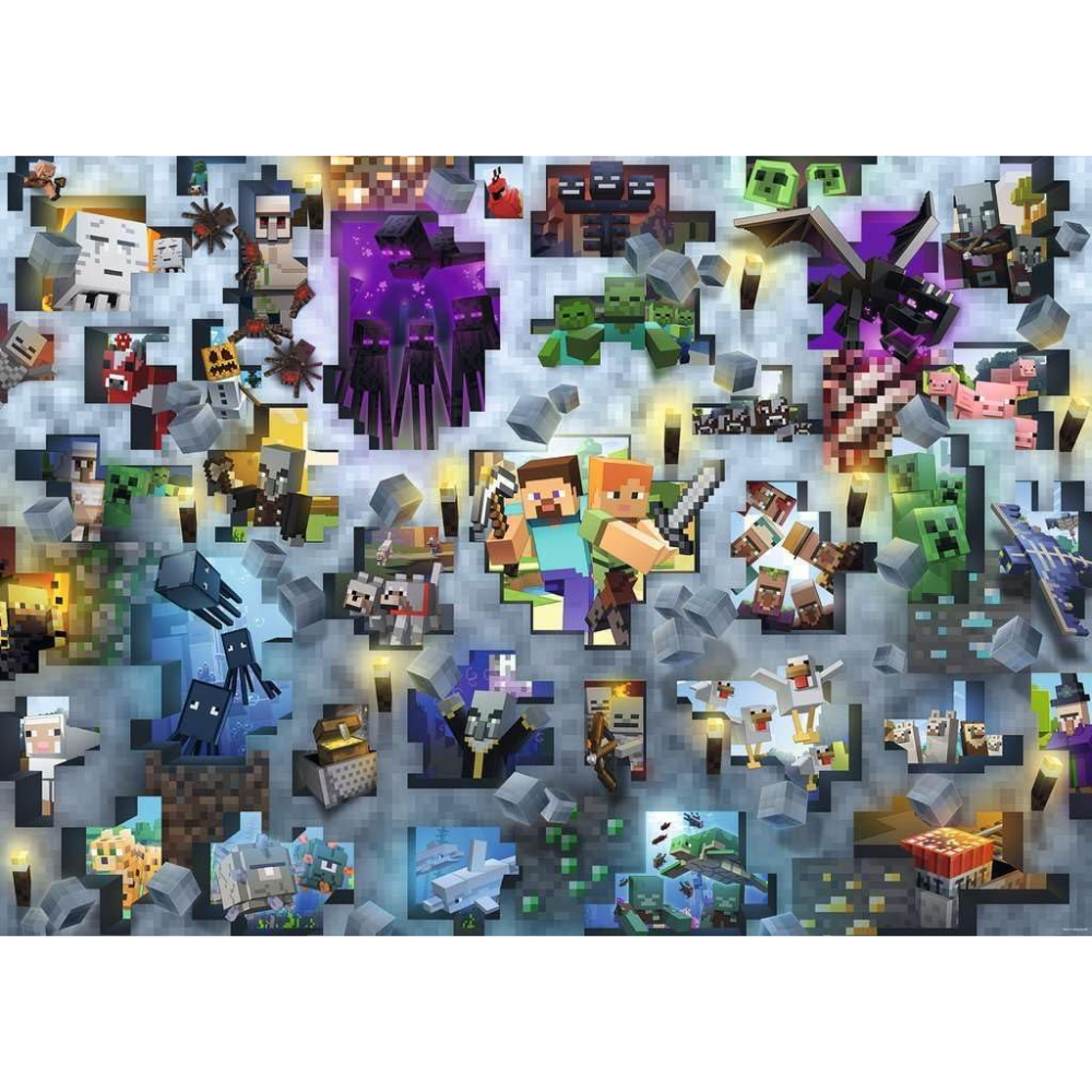 Puzzle Minecraft Mobs, 1000 Teile