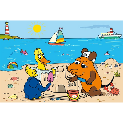 Puzzle Die Maus, Gute Freunde, 3 x 24 Teile