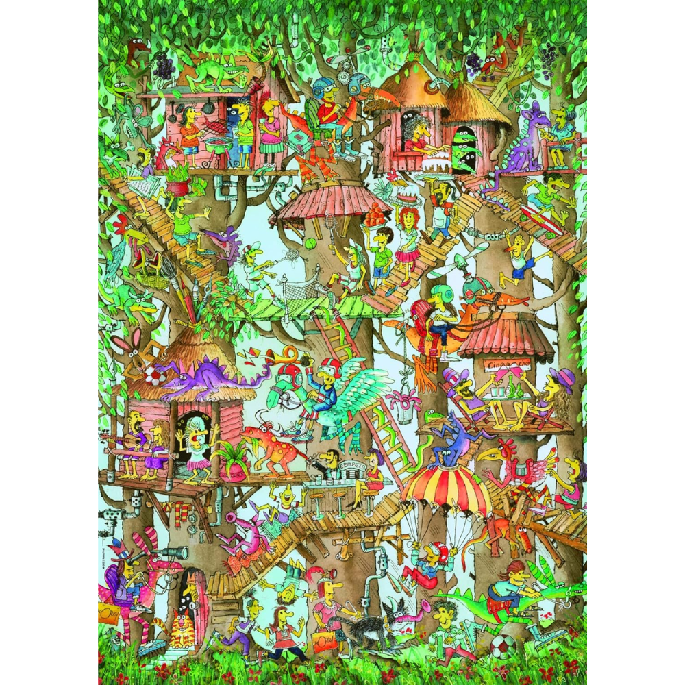 Puzzle Tree Lodges Triangular, 1000 Teile