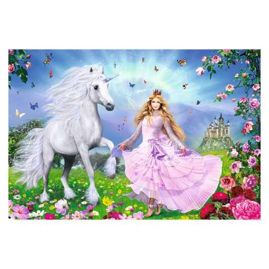 Puzzle Prinzessin der Einhörner, 100 Teile