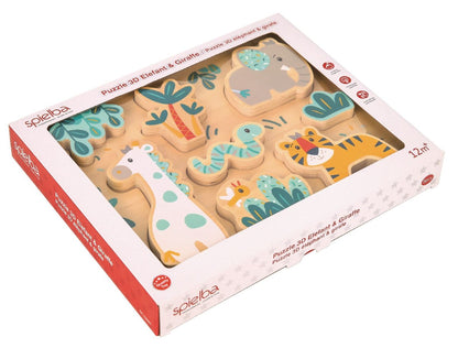 3D Puzzle Elefant & Giraffe