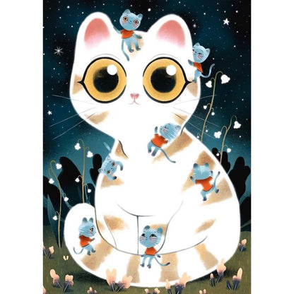 Wizzy Puzzle Puzzle Katze, 50 Teile