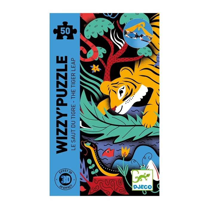 Wizzy Puzzle Tigersprung, 50 Teile