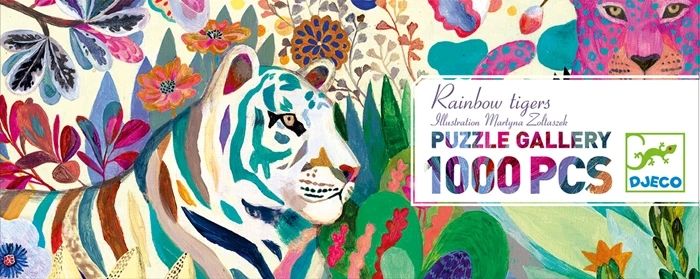 Puzzle Gallery Rainbow Tigers, 1000 Teile