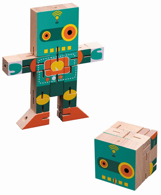 Puzzle Robot Cube, 15 Teile