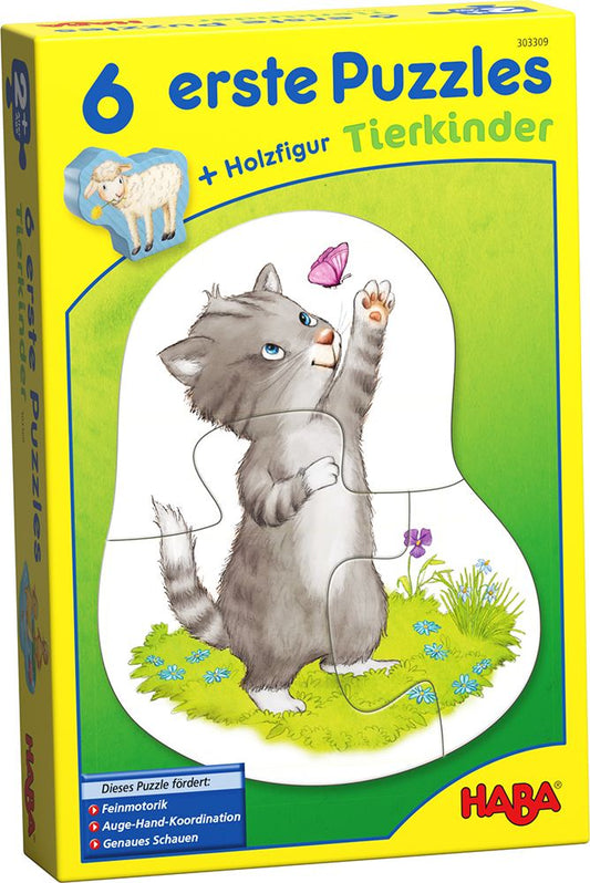 Puzzle 6 erste Puzzles - Tierkinder,