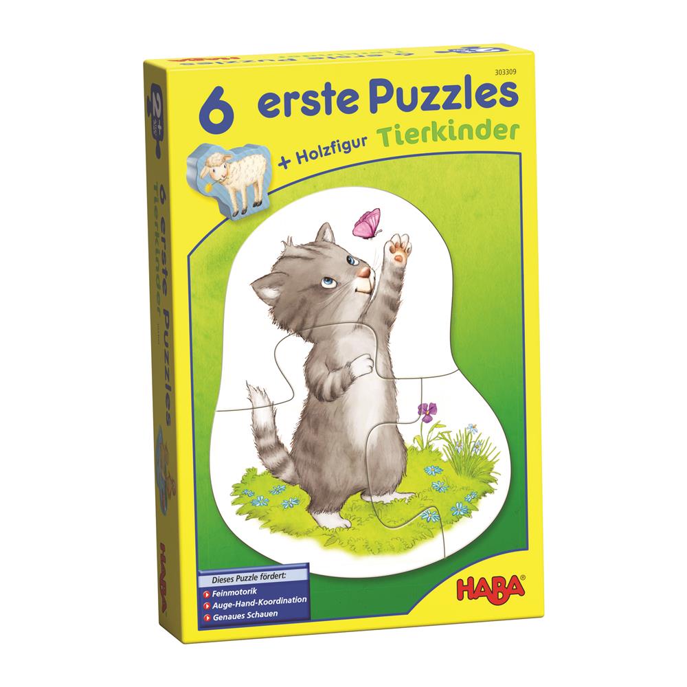 Puzzle 6 erste Puzzles - Tierkinder,