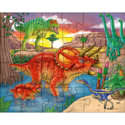 Puzzle Dinosaurier, 3 x 24 Teile