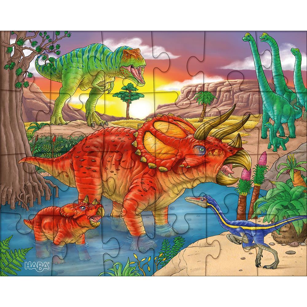 Puzzle Dinosaurier, 3 x 24 Teile