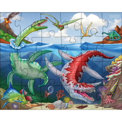 Puzzle Dinosaurier, 3 x 24 Teile