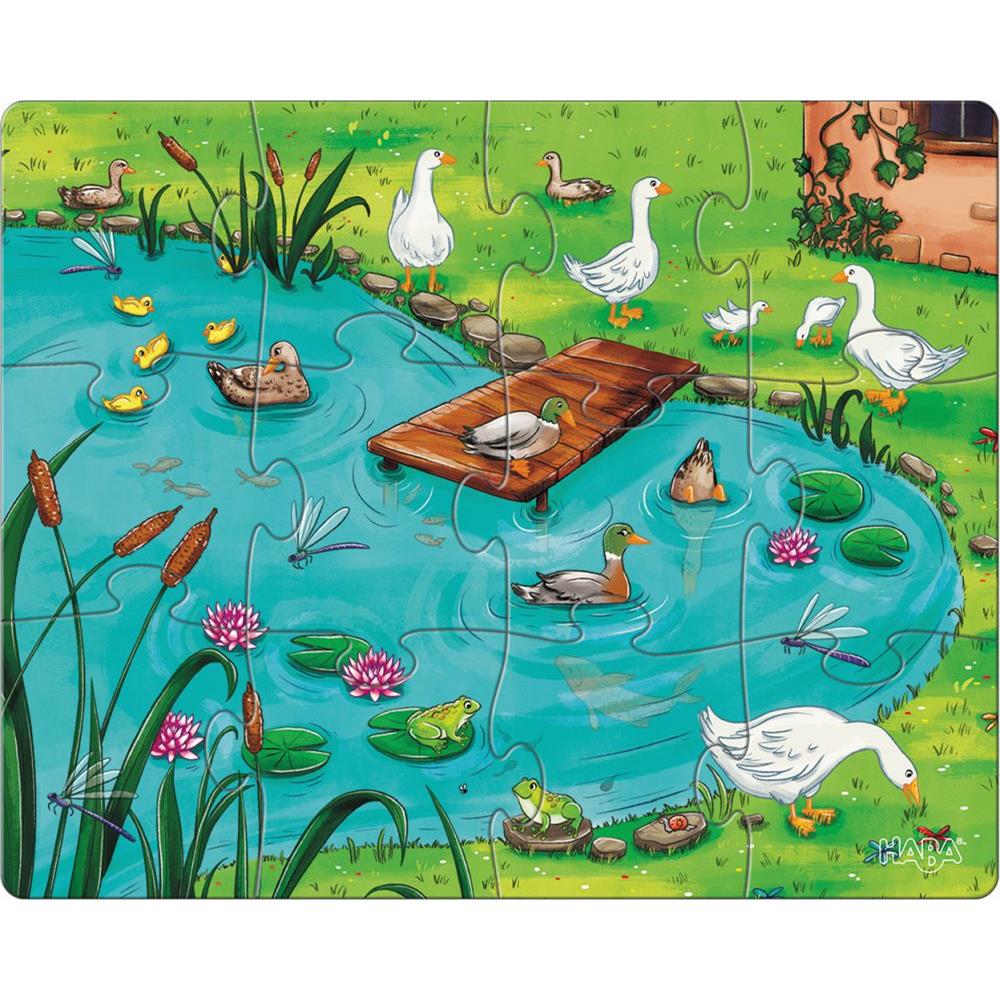 Puzzle Bauernhoftiere, 1 x 12, 1 x 15, 1 x 18 Teile