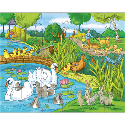 Puzzle Tierfamilien