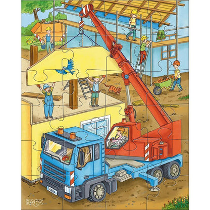 Puzzle Auf der Baustelle, 3 x 24 Teile