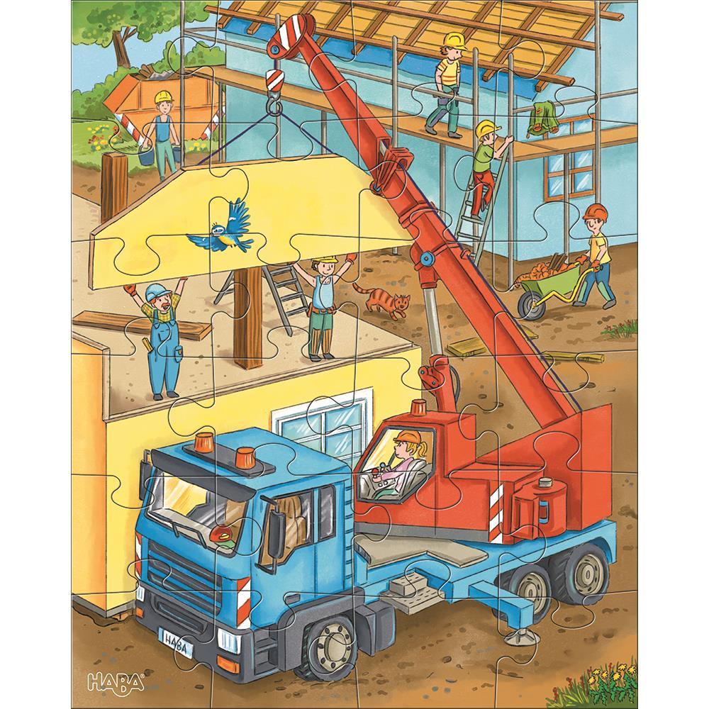 Puzzle Auf der Baustelle, 3 x 24 Teile