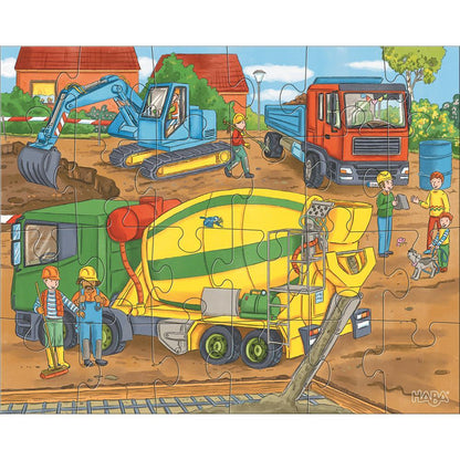 Puzzle Auf der Baustelle, 3 x 24 Teile