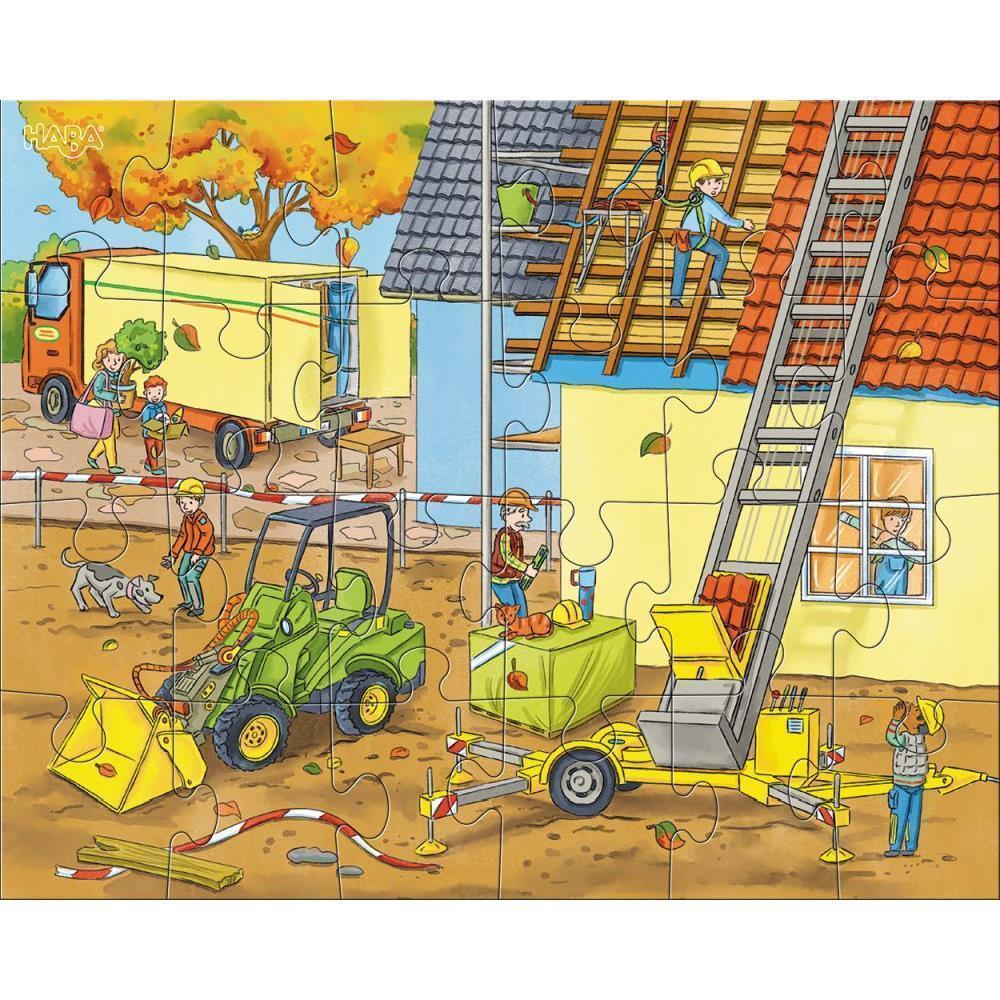 Puzzle Auf der Baustelle, 3 x 24 Teile