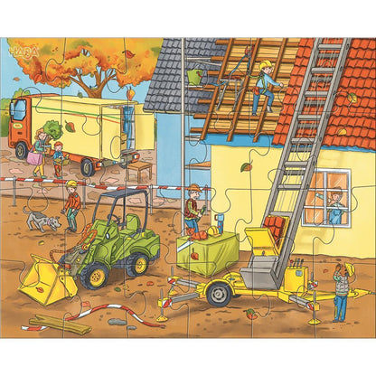 Puzzle Auf der Baustelle, 3 x 24 Teile