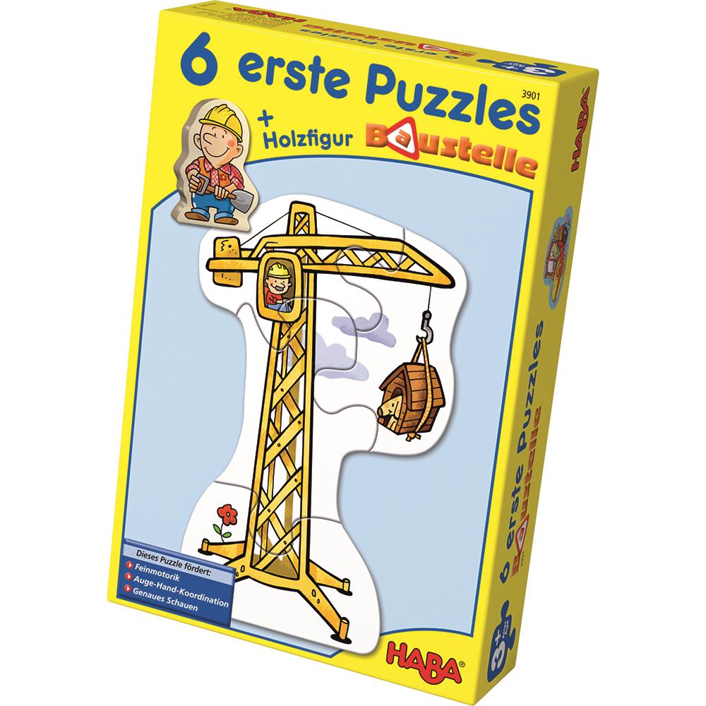 Puzzle Erste Puzzle - Baustelle, 2 x 6 Teile