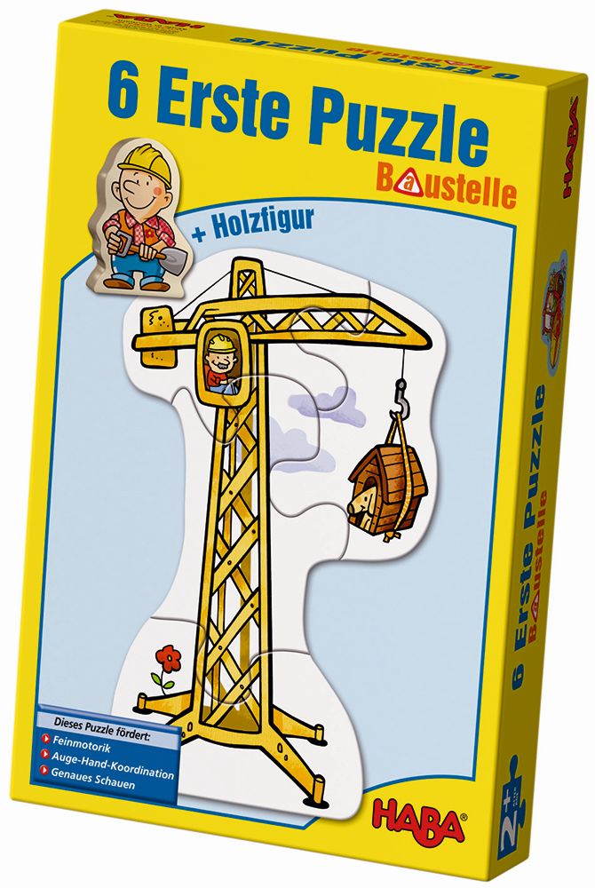 Puzzle Erste Puzzle - Baustelle, 2 x 6 Teile