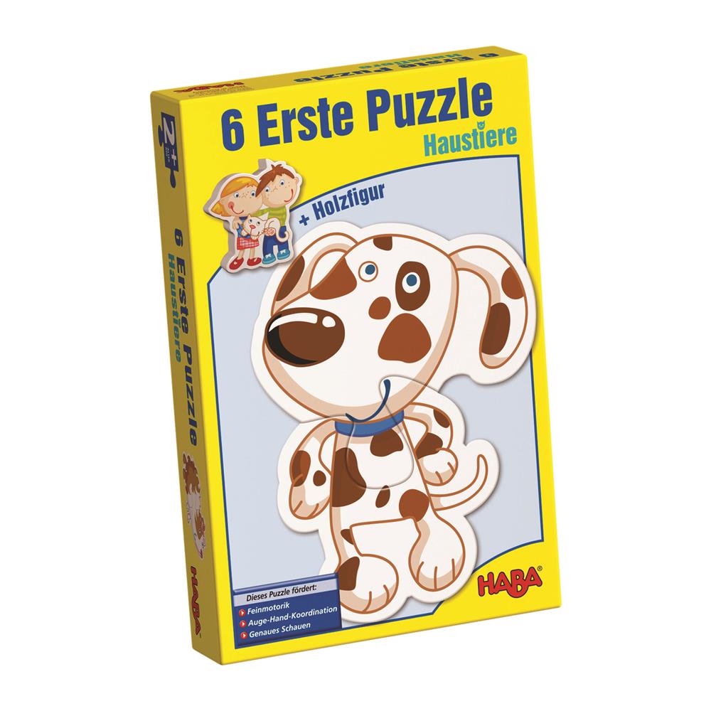 Puzzle Erste Puzzle - Haustiere, 2 x 6 Teile