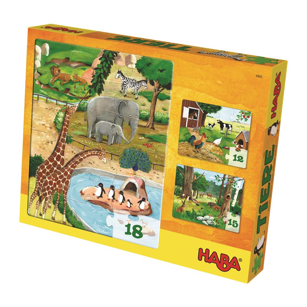 Puzzle Tiere, 18 Teile