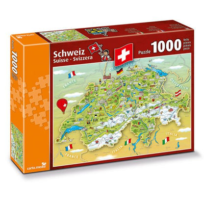 Puzzle Schweiz, 1000 Teile