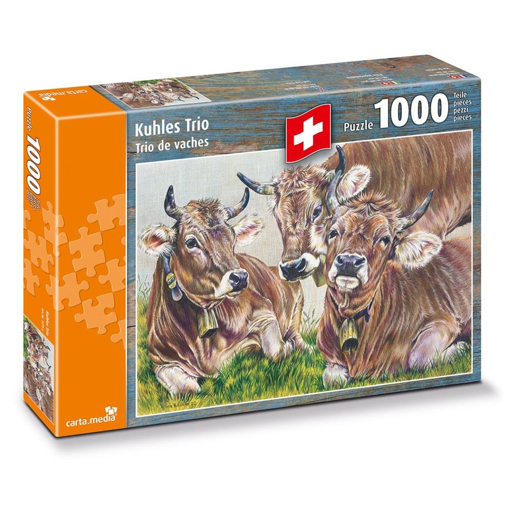 Puzzle 1000 Kuhles Trio