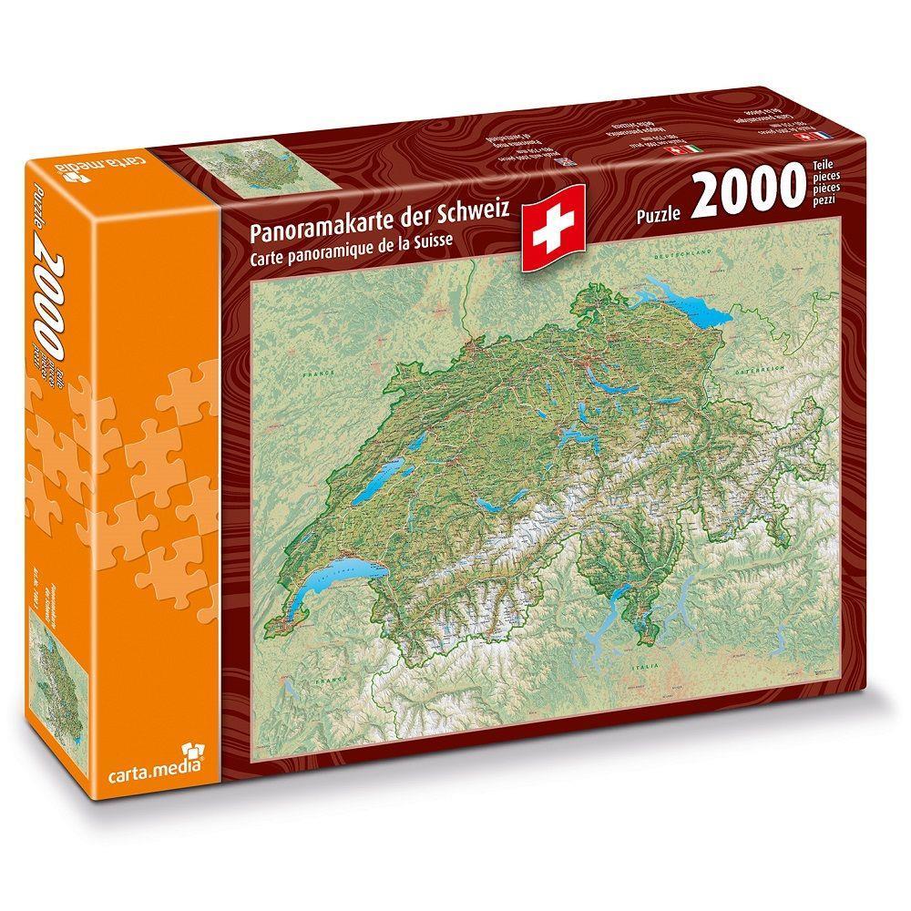 Puzzle Panoramakarte der Schweiz