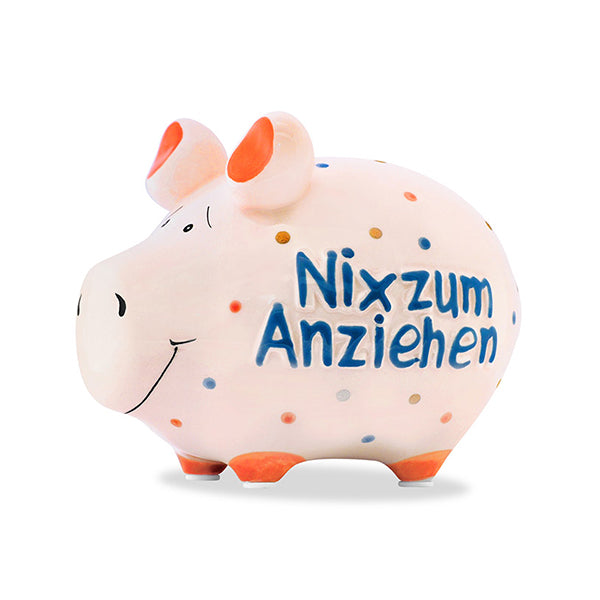 Sparschwein Nix zum Anziehen