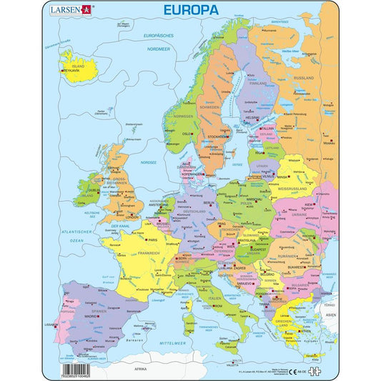 Puzzle Europa politisch, 37 Teile