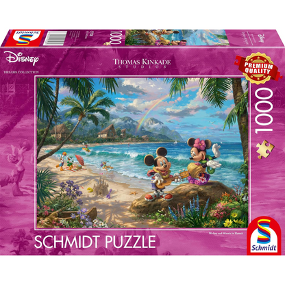 Puzzle Disney Mickey & Minnie in Hawaii, 1000 Teile