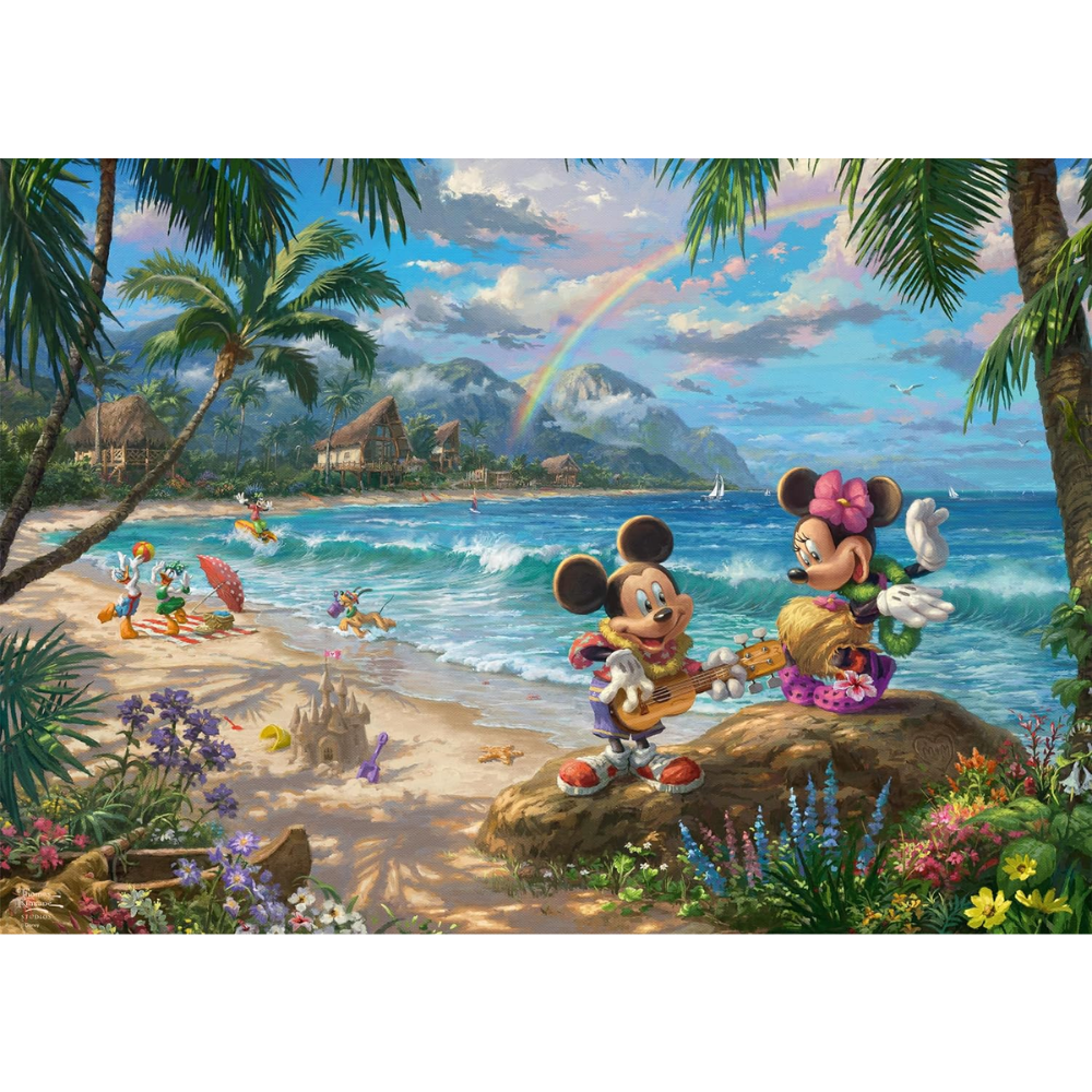 Puzzle Disney Mickey & Minnie in Hawaii, 1000 Teile