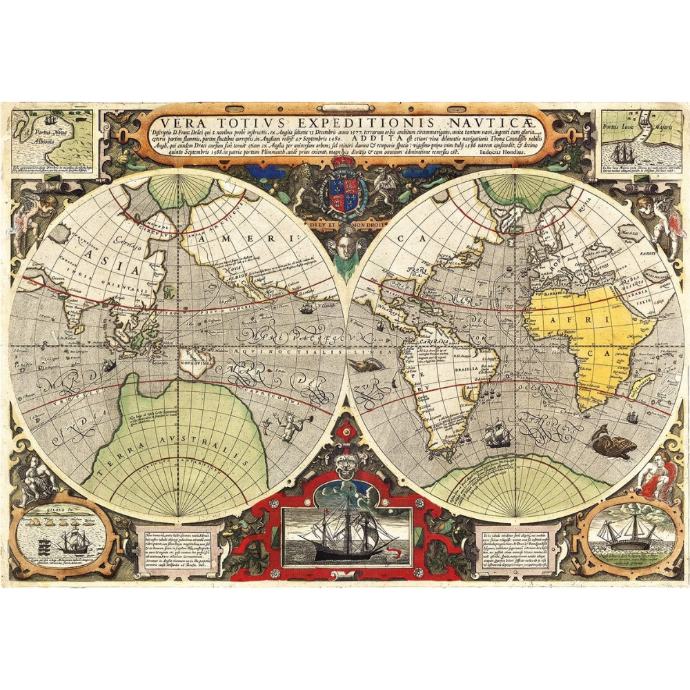 Puzzle Antique Nautic Map 6000 Teile