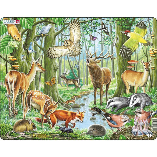 Puzzle Europäischer Wald, 40 Teile