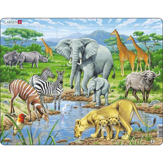 Puzzle Afrikanische Savanne, 65 Teile