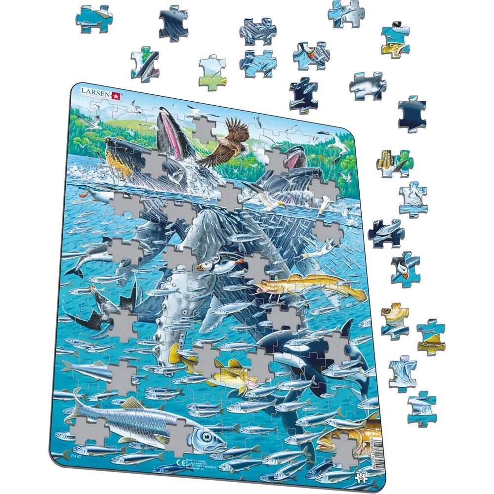 Puzzle Hering & Buckelwale, 140 Teile