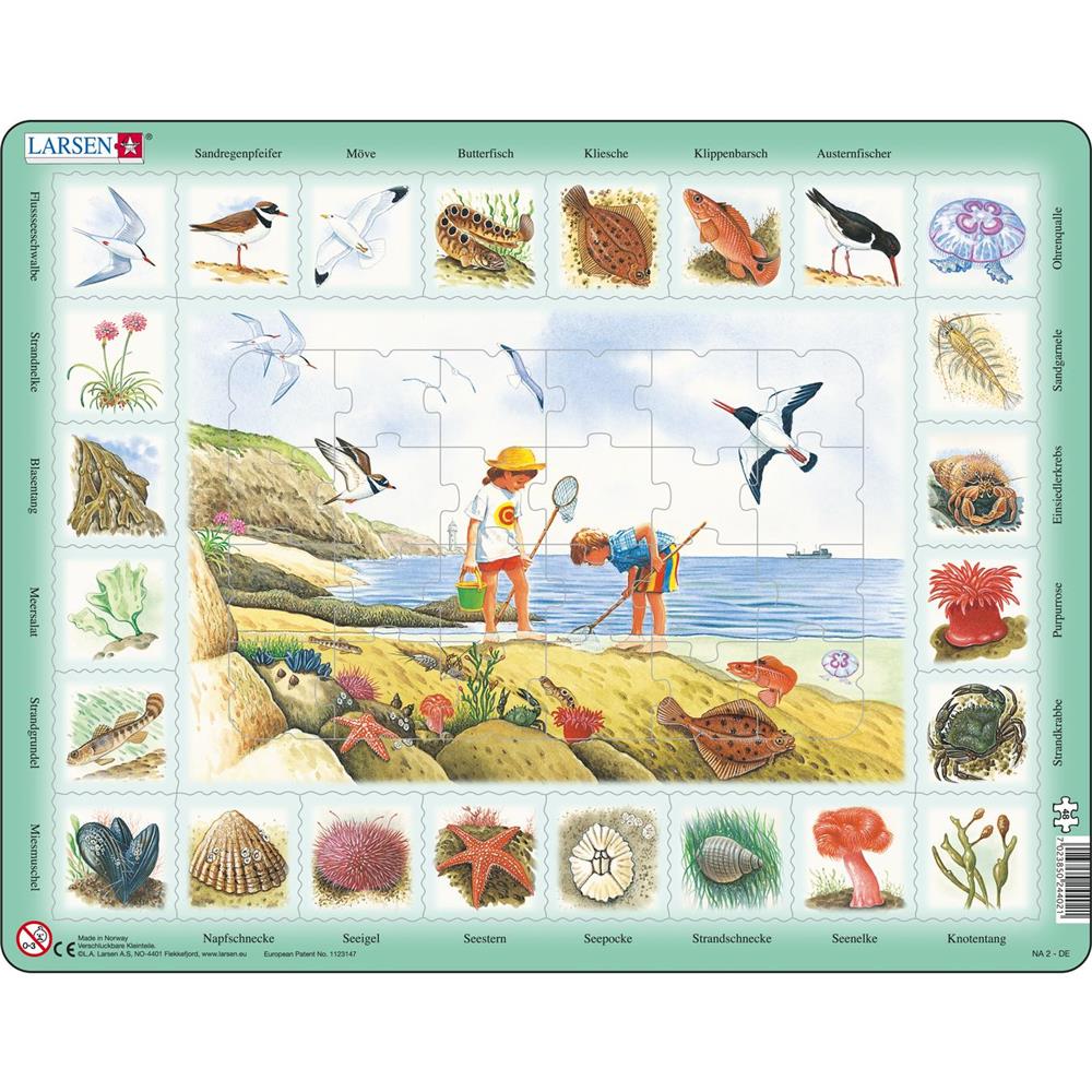 *Larsen Puzzle Am Strand, 48 Teile