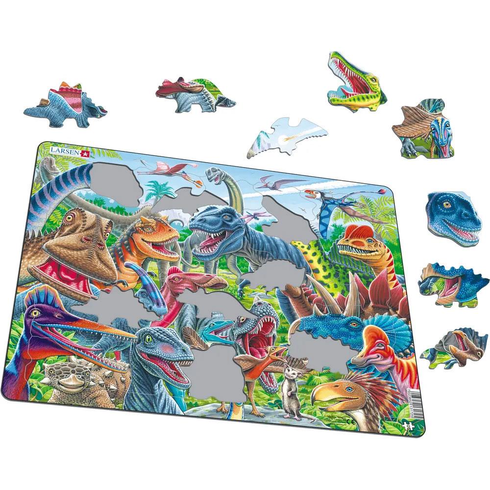 Puzzle Glückliche Dinosaurier, 43 Teile