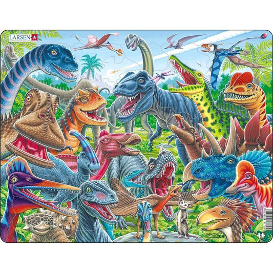 Puzzle Glückliche Dinosaurier, 43 Teile