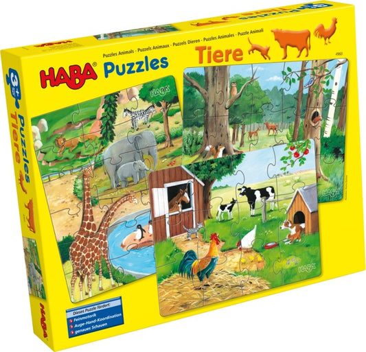 Puzzle Tiere, 18 Teile