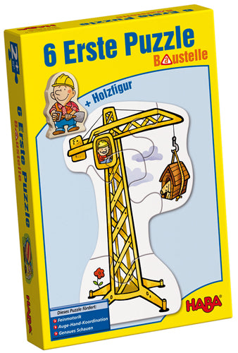 Puzzle Erste Puzzle - Baustelle, 2 x 6 Teile