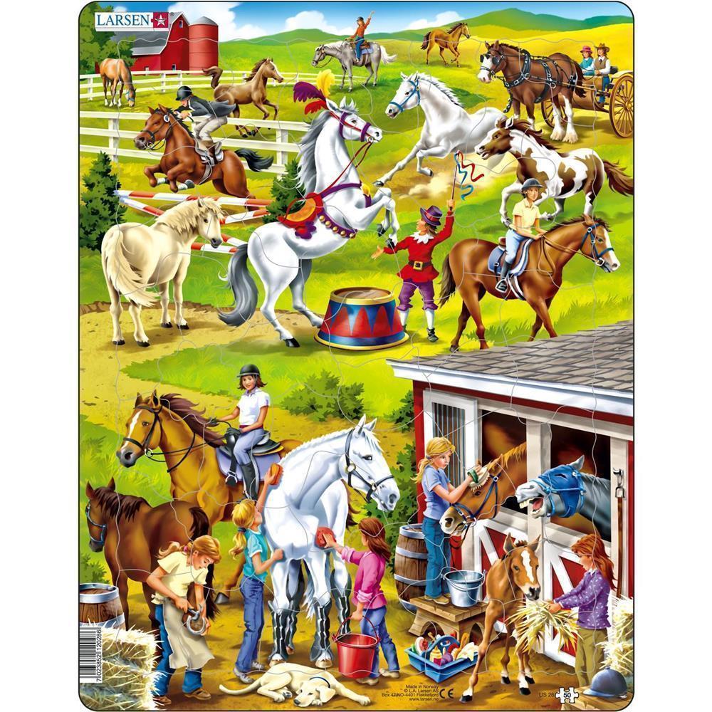 Puzzle Puzzle  Pferde, 50 Teile